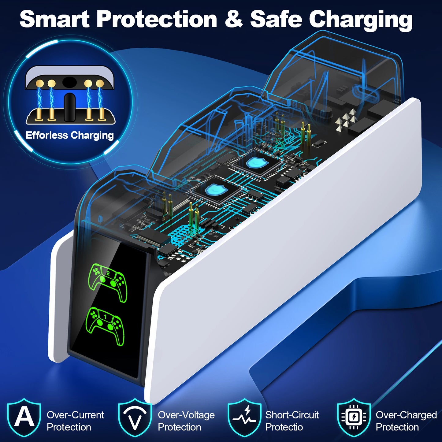 for PS5 Type-C DualSense Charging Station Dual Charging Dock